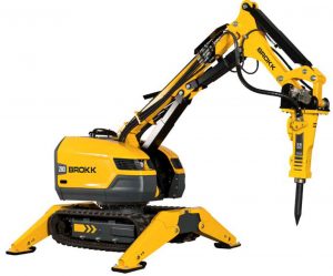 The Brokk 280 demolition machine features increased power, includes the Brokk SmartPower electrical system, and has additional hardened parts for durability.