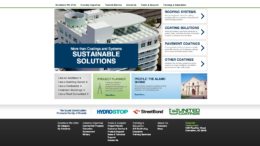 Quest Construction Products' redesigned website