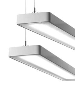 Peerless Staple suite of suspended and wall-mount luminaires from Acuity Brands