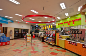 Sheetz convenience stores now feature Cree CR14 linear luminaires and CR6 downlights.