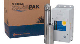 SubDrive SolarPAK, a complete, one-box, system solution that provides the pump components needed to build a solar powered water well system