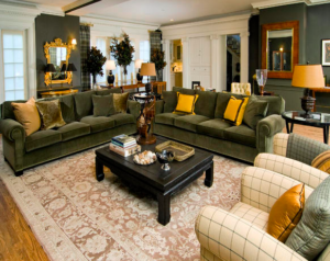 Twin Maples' new living room can comfortably accommodate social events. Photo: www.marisapellegrini.com