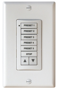 Five-button digital keypads were installed, enabling office personnel to choose from five preset slat angles or close the blinds completely.