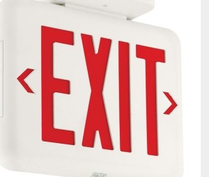 Hubbell Lighing's Dual-Lite EVE Series Compact LED Exit Sign