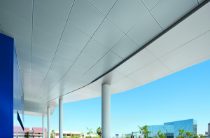 Armstrong has expanded its offering of MetalWorks Torsion Spring ceiling systems to include exterior applications.