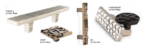 Du Verre's textured cabinet hardware