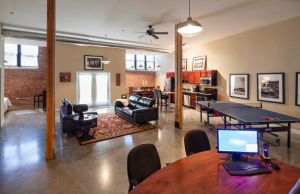 Each of the 138 apartments offers qualities not seen in other downtown Indianapolis housing, like loft-style living with raw concrete floors and minimal walls.