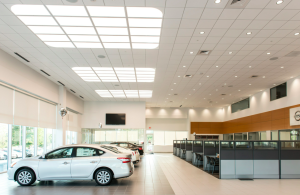 the dealership plans to continue installing fixtures throughout the facility with the goal of changing 100 percent of their dealership to LED lighting.