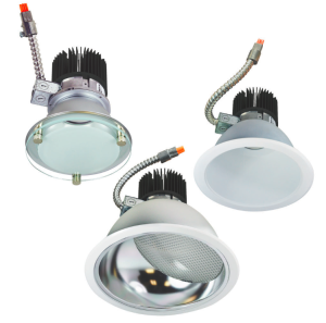 Sapphire, a new series of high lumen LED downlights, was introduced by NSpec Architectural Lighting, a division of Nora Lighting.