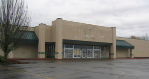 The empty Kmart building that would become Wellspring Medical Center for Extraordinary Living, Woodburn, Ore., was built in the early 1990s and was in good condition. PHOTO: Clark/Kjos Architects LLC