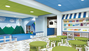 With the introduction of Colorations Integrated Ceiling Systems, Armstrong is now making a complete acoustical ceiling solution available in 13 standard colors with coordinating ceiling panels, suspension system, and trim.