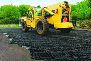 Presto Geosystems, a manufacturer of soil stabilization and stormwater products, announces GEOTERRA GTO construction mats.