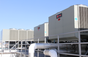Upgrades at Ridgewood High School included five staged chiller units that work on an as-needed basis, going into multiple stages on high-demand days.