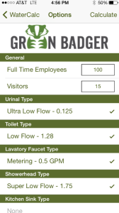 Green Badger is announcing the release of a the new LEED Water Use Calculator App. 