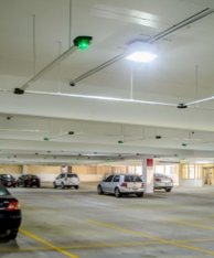 The parkVUE 50HB was tested alongside other fixtures and was chosen for its superior glare reduction and uniformity of light with contribution to the floor and ceiling eliminating the cave effect.