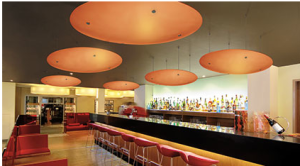 Armstrong Ceiling Systems has expanded its portfolio of translucent ceilings to include new Infusions Shapes Accent Clouds.
