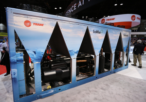 One product from the EcoWise portfolio is the Trane Sintesis air-cooled chiller, which is energy-efficient and quiet, and offers customers the choice of operating with a next-generation low GWP refrigerant.