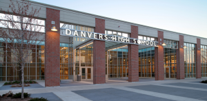 The Danvers High School, Danvers, Mass., project included building a new three-story academic wing, entrance, cafeteria and library, with renovations to the field house and auditorium.