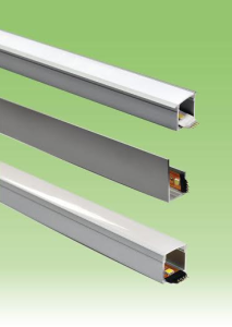 Nora's LED tape light channels can be recessed or surface mounted in interior walls, hallways and stairways or within railings and ceilings.