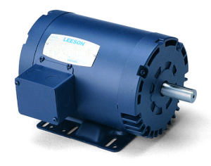 The three-phase open drip motor is designed for air compressors, pumps, fans and blower duty applications, which require high breakdown torque and rugged mechanical construction. PHOTO: Leeson Electric
