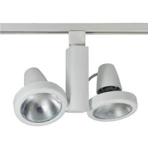 Duet, a versatile double-headed track fixture with rotatable gimbal rings, is now available from Nora Lighting. 