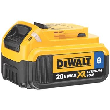 DEWALT launches its first line of premium 20V MAX 2.0 Amp (DCB203BT) and 4.0 Amp (DCB204BT) lithium ion batteries with Bluetooth capability.