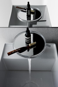 LAUFEN introduces the Kartell by Laufen hidden drain systems.