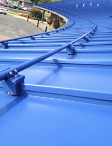 Sno Gem Inc. has introduced Sno Blockade, a permanent snow-retention system that is aesthetically pleasing on standing-seam metal roofs.