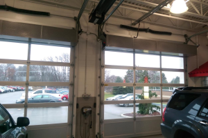 Instead of fighting inclement weather, Mel Grata customers now drive-through one of two new climate-controlled, service/staging areas featuring doorway air curtains.