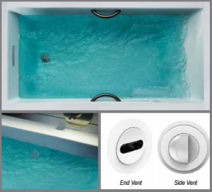MTI Baths' Stream Bath technology is available on most of its tubs.