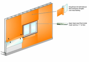VaproShield's Two Component VaproAirBarrier System allows for complete air barrier continuity with only two components.