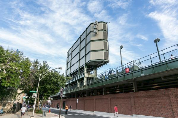 Metl-Span’s CF30 architectural panels in two colors with a smooth finish were installed on the sides, bottom and back of the video boards.