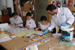 Bostik Inc., a manufacturer of adhesives and sealants, joined up with its strategic partner Artaic Innovative Mosaic, to host 15 elementary students.