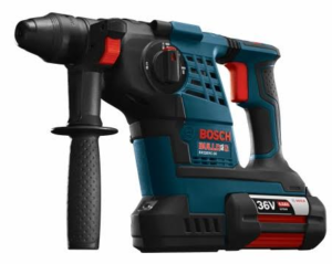 Bosch introduces its RH328VC-36 Bulldog 36V 1 1/8-inch SDS-plus Rotary Hammer with 36-volt power combined with battery runtime, user comfort and innovative features.