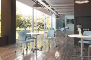 The HON Co. has made available two office solutions—Arrange Tables and Accommodate Seating—that support dynamic, active and collaborative modern office spaces.
