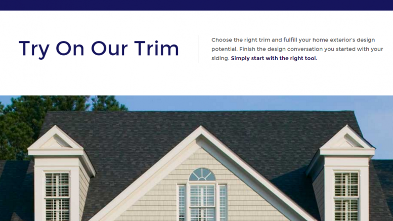 Royal Building Products, a manufacturer of home exterior products, introduces its online design tool, the Trim Visualizer, to provide homeowners and professionals with ideas and inspiration for choosing the right trim option.