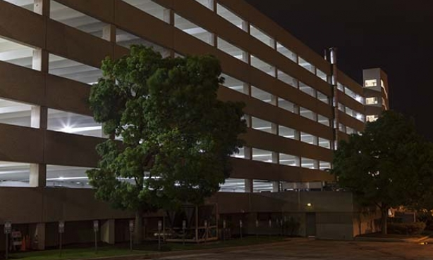 Bright White LEDs Installed in Parking Garage Provide Sense of Safety for Hospital Staff and Visitors