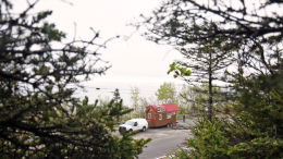 During the 670-mile journey to their research base in Mingan, they will make several stop-overs to scope for whales and talk to people interested in their tiny house and minimal/ecological living.