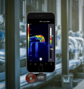 Seek CompactPRO thermal imaging cameras weigh less than a half ounce.