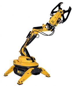 The Brokk 110 demolition machine delivers 15 percent more power than the older Brokk 100 while retaining its compact design.