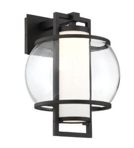 The Lucid Wall Sconce is an updated version of the traditional lantern.