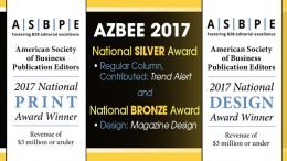 retrofit has won a 2017 AZBEE Silver National Award and Bronze National Award, as well as two Gold Regional Awards and one Silver Regional Award (Southeast) from the American Society of Business Publication Editors.