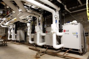 LG’s Variable Refrigerant Flow (VRF) Multi V Water IV system is chosen for its ability to deliver all of Smouse Opportunity School’s requirements.