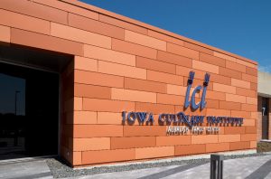 Shadow Series panels add dimension to the expanded Iowa Culinary Institute at DMACC.