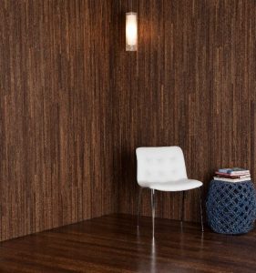 Simla hybrid panels are fabricated using a 100 percent Indonesian coconut palm core with face and back veneers made of Indian sugar palm in the DecoPalm motif.
