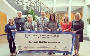 Uponor receives Employer of Excellence award.