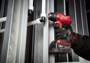 The M18 Compact Heat Gun allows users to heat connections anywhere at any time.