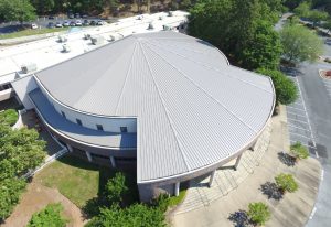 The roof of the North Atlanta Church of Christ was replaced with McElroy Maxima panels.