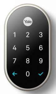 The Nest x Yale Lock is a key free touchscreen deadbolt that provides control and convenience.