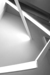 The multidirectional Fractalz Series LED luminaires offer an array of configurations for custom design and function.